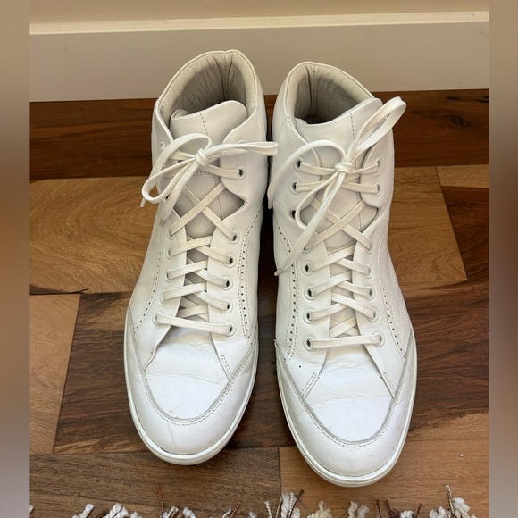 Swear London White Leather High Top Sneakers Size 43 - Picture 2 of 11